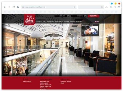 Úvodná stránka hotelu