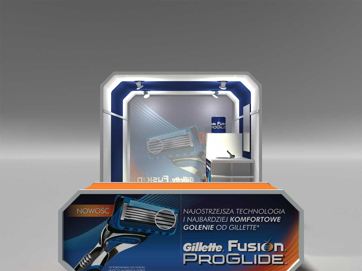 Mobilný stánok Gillette